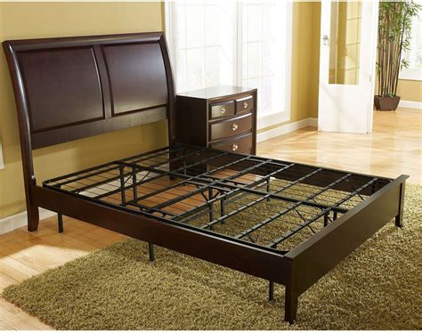 box spring replacement metal platform bed frame cal king|california king storage platform headboard.